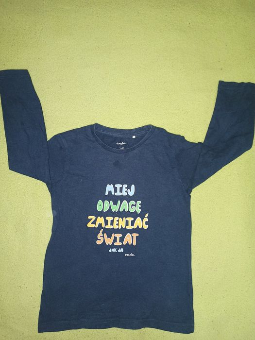 Zestaw bluzka z długim rękawem 116