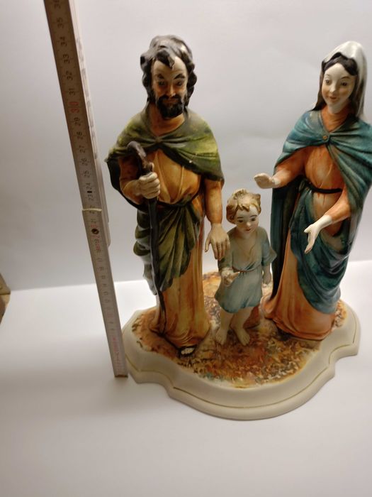 Wielka figura Capodimonte Matka Boska parcelana-