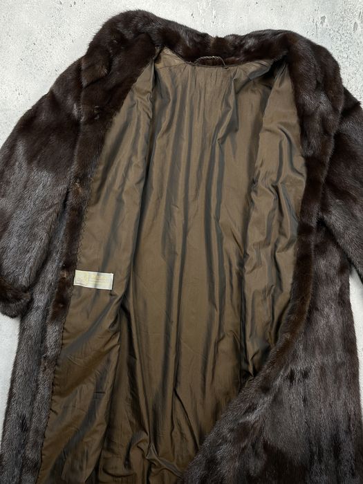 Rare Vintage SAGA Mink Royal Brown Full-Length Fur Lux Coat