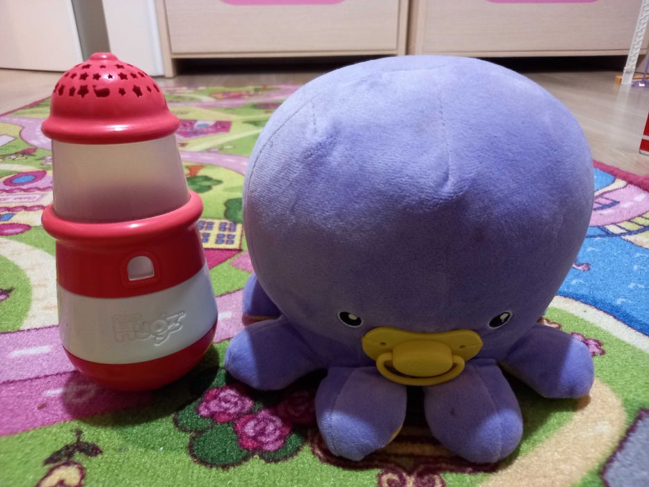 Przytulanka Ośmiornica LAMPKA PROJEKTOR POZYTYWKA Ocean Hugzzz