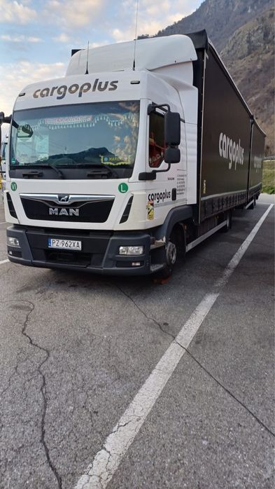 Man TGL  , 2017 rok 7,7 m dl 3 m wys