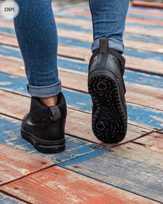 ІДЕАЛЬНО НА ЗИМУ‼️Кросівки Nike Lunar Force DuckBoot Black(Чорні),найк