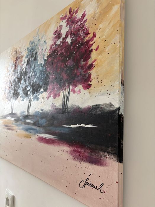 Pintura a óleo “Trees” (Monika Spiewak)