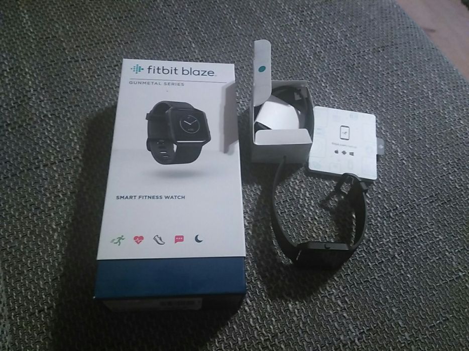Zegarek sportowy Fitbit Blaze seria Gunmetal r. S tętno krokomierz sen