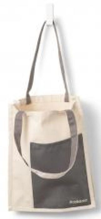 Bookaroo Torba bawełniana Charcoal&Cream oprawa: folia