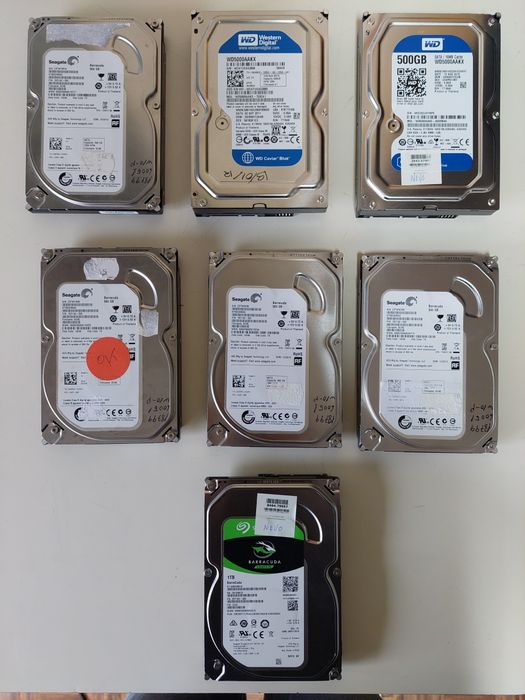 Discos Rígidos HDD SATA 3.5”– 500GB e 1TB