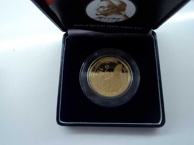 Moeda de ouro PAPA JOÃO XXI PEDRO HISPANO  17,5 gramas