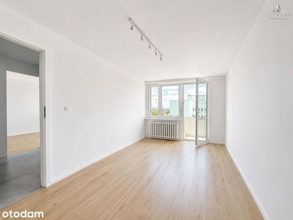 2 pokoje po remoncie | Balkon | 650 m od dworca