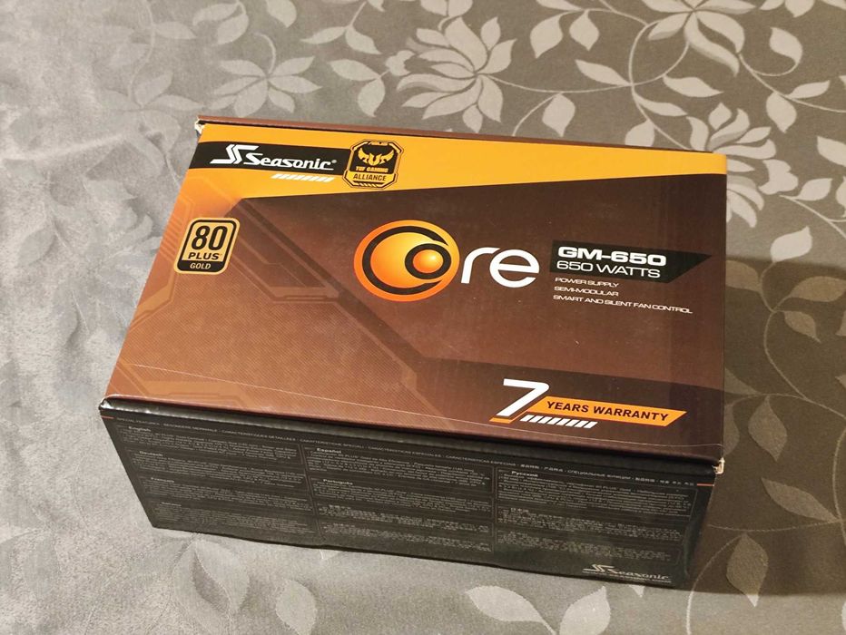 Fonte de Alimentação Seasonic CORE GM-650 650W 80+ Gold Semi Modular