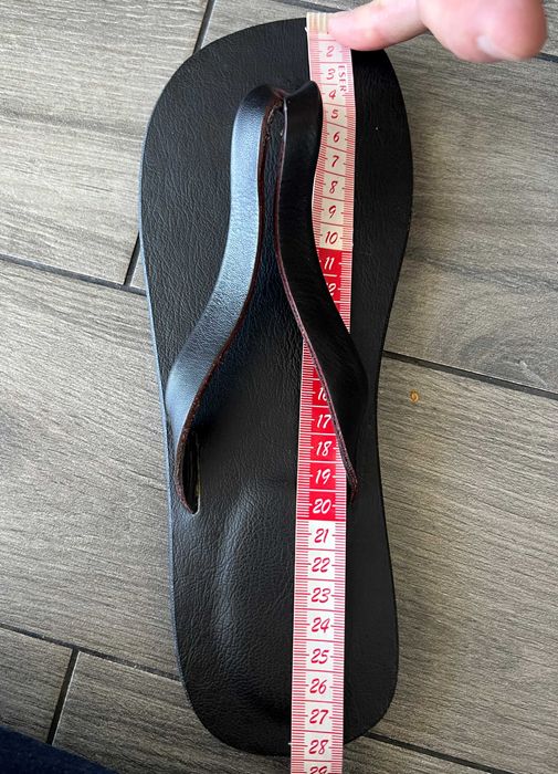 Нові в'єтнамки р 42 - 43 шкіряні чоловічі чорні тапки шльопанці