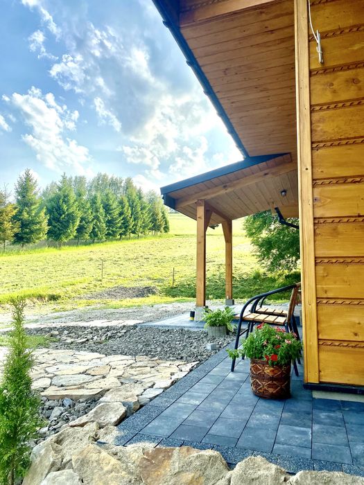 Domek sam na posesji  pod śliwką Baligród Bieszczady