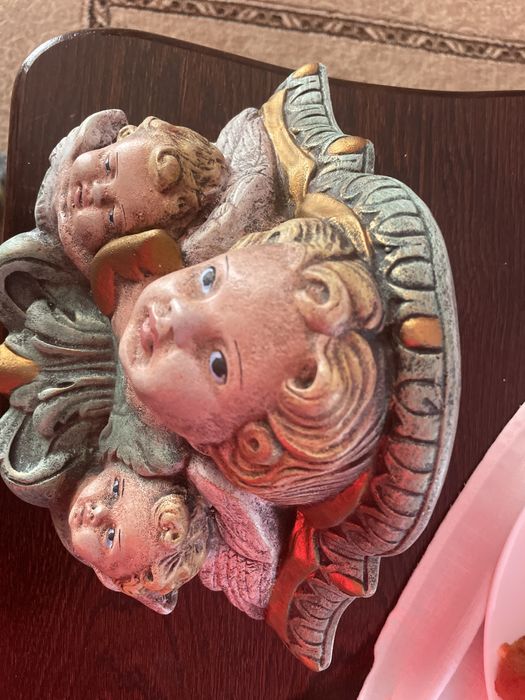 Konsola z aniolami, putto,cherubinami, półka