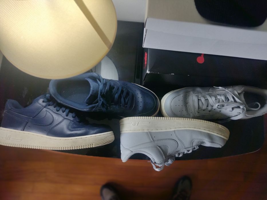 Nike Air Force 1 07 Obsidian / Wolf Grey