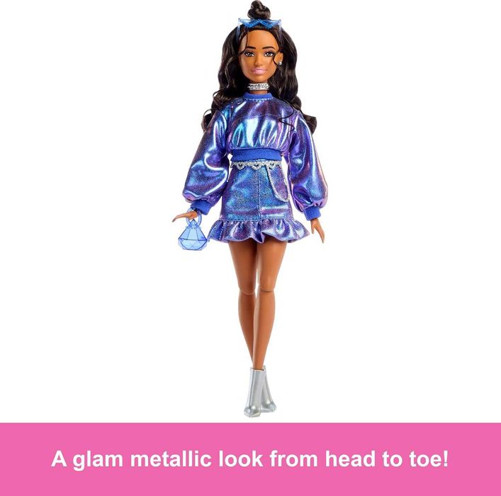 Barbie Deluxe Style in Metallic Blue Top and Skirt Сяючий індиго JFP42