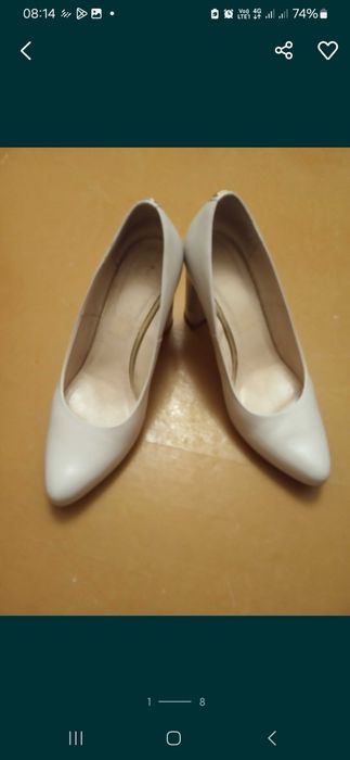 Туфлі 37розмір, шкіряні, відтінок пудра,    б/у