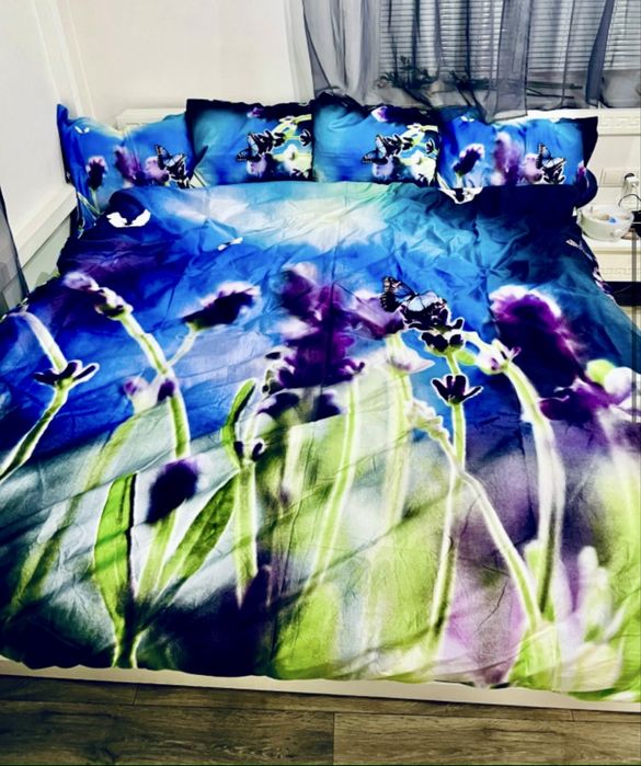 Новое в коробке сатин  Постельное Турция двуспальное евро LE VELE