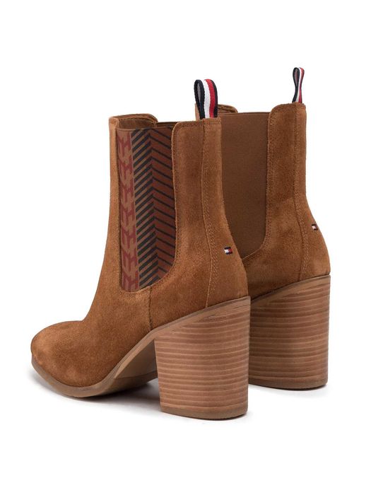 Tommy Hilfiger botki damskie skórzane zamszowe 41