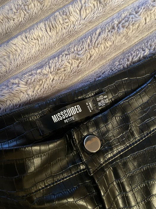 Шкіряні штани чорні