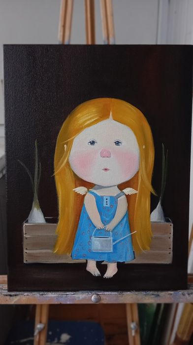 Картины маслом по мотивам Гапчинской. Ручная работа, живопись, подарок