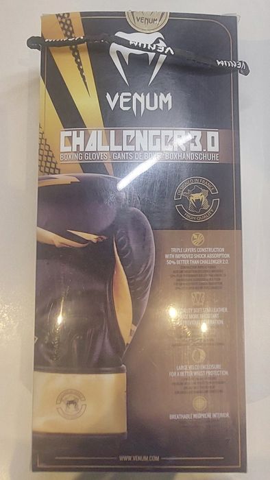 Luvas Box Venum Challenger 3.0, 10 Oz [Como Novas/Com Caixa]