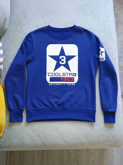 Męska bluza bez kaptura J. Style Coolstar 1903 - rozmiar S, niebieska