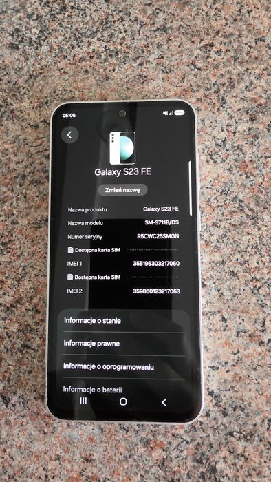 Samsung Galxy S23 5g FE 128 GB