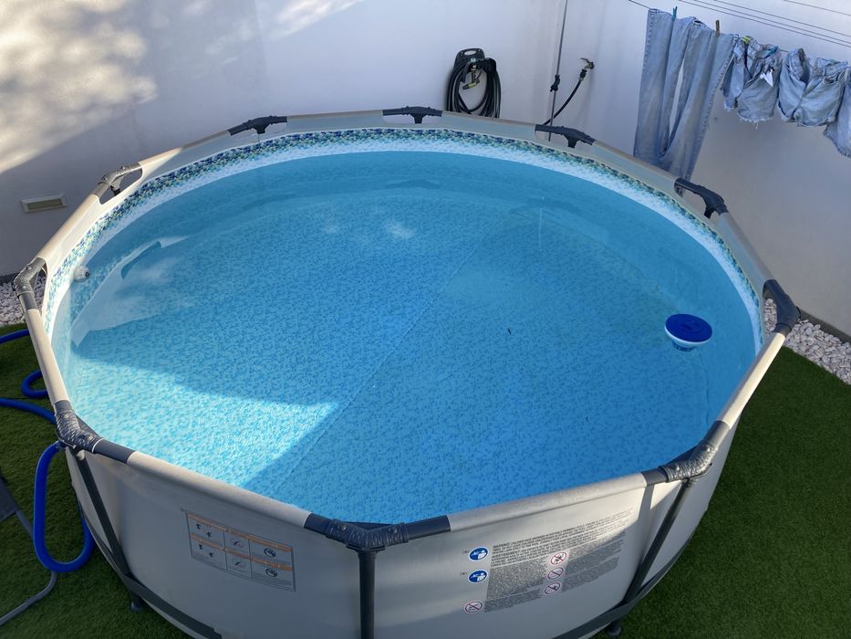 Piscina tubular 3,05m e 1m de altura