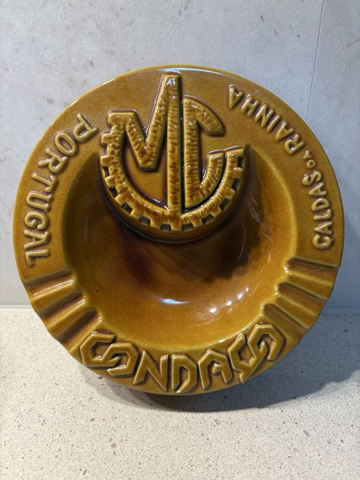 Grande cinzeiro publicitário vintage - faiança Subtil Caldas da Rainha