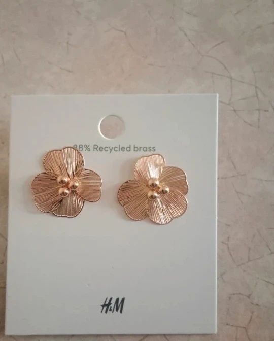 Złote kolczyki H&M. Nowe.