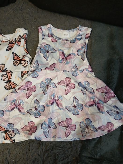 Dwie sukieneczki dziewczęce letnie