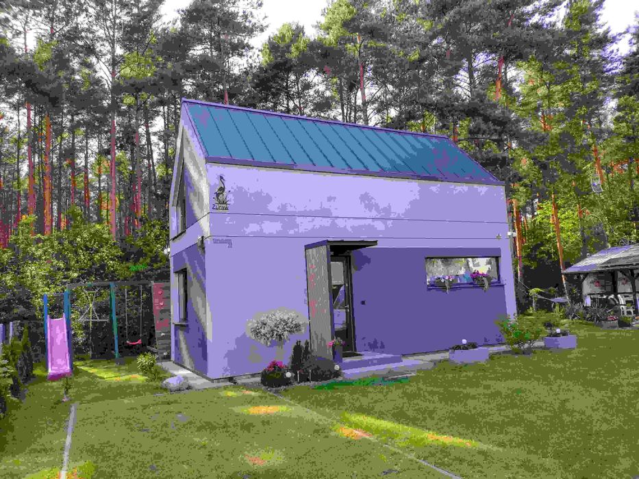 Domek z tarasem przy lesie w Rowach - 600 m do plaży