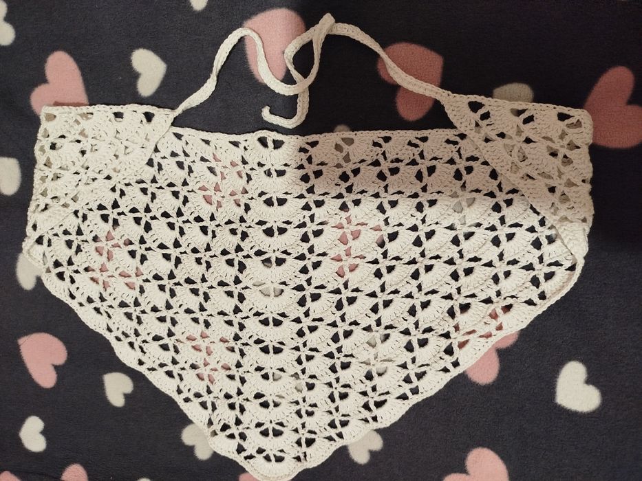 Косынка на голову вязаная женская