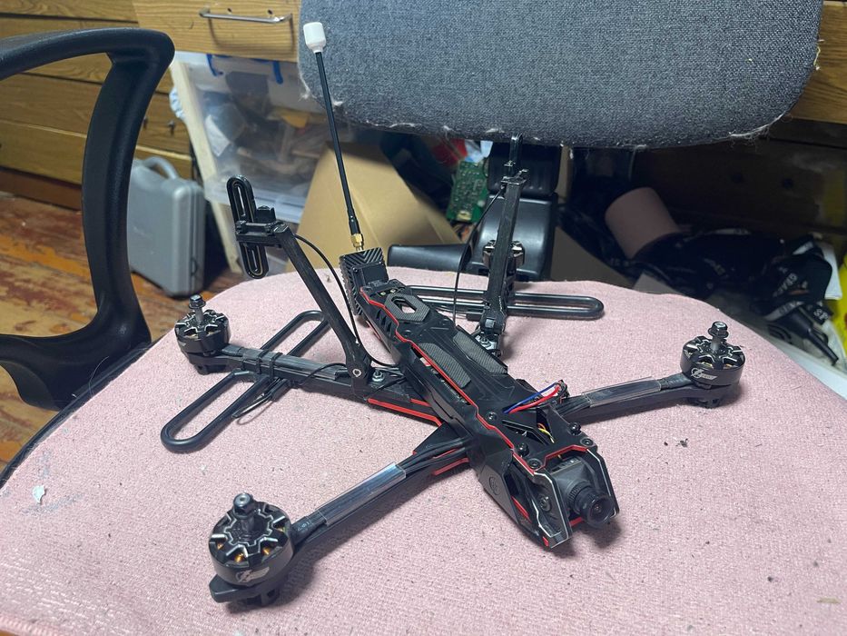 FPV дрон 7 дюймів. VTX 4W, Elrs 2.4-915 з пропами та аккумулятором