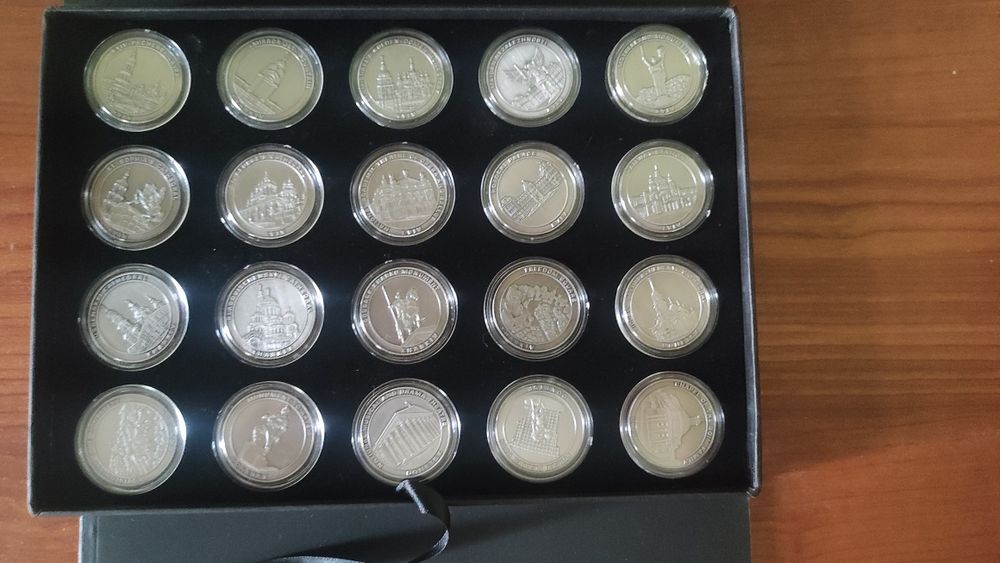 Монеты сувенирные памятные набор Евро 2012