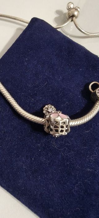 Charms zawieszka Pandora podwójny kwiatek