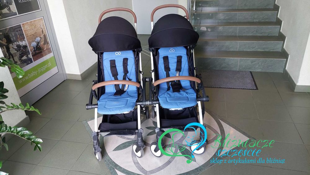 Wózki dla bliźniaków łączone na magnesy KOMIS