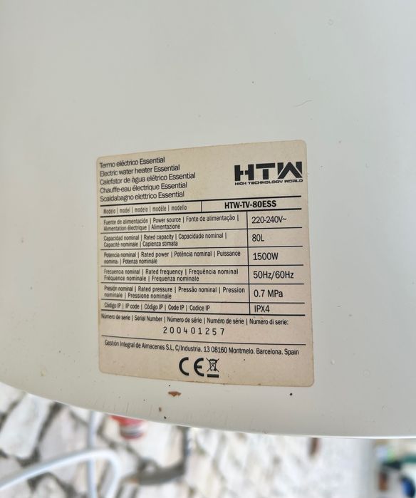 Termoacumulador 80L HTW