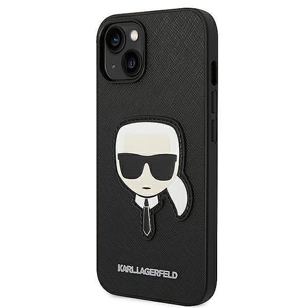Etui Karl Lagerfeld Saffiano Karl's Head Patch na iPhone 14 Plus - cza