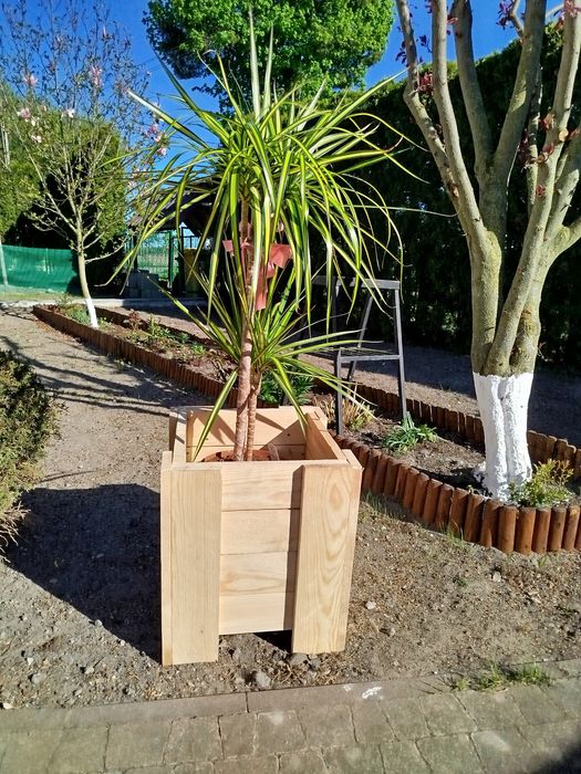 Donica drewniana 40x40cm Gratis impregnacja. Ogród taras balkon