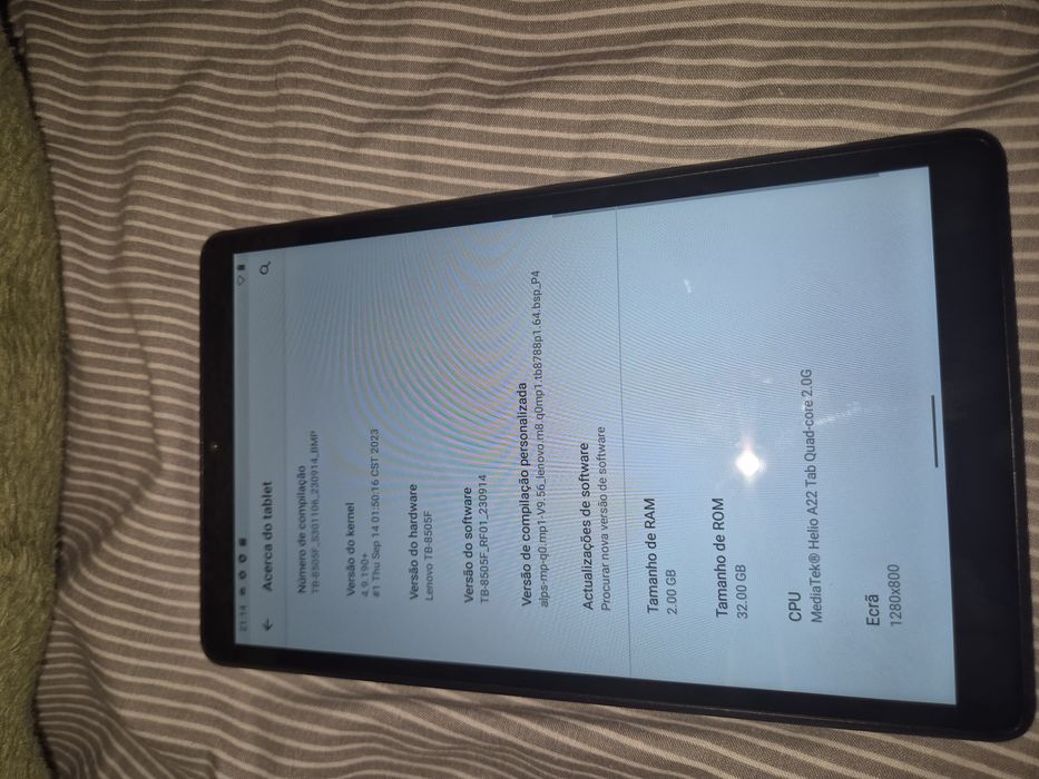 Vendo ou troco tablet Lenovo M8 TB-8505F (8"32GB/2GB) prateado