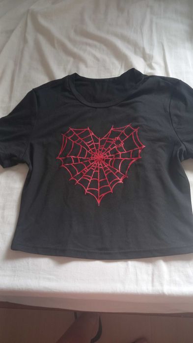 T-shirt curta aranha