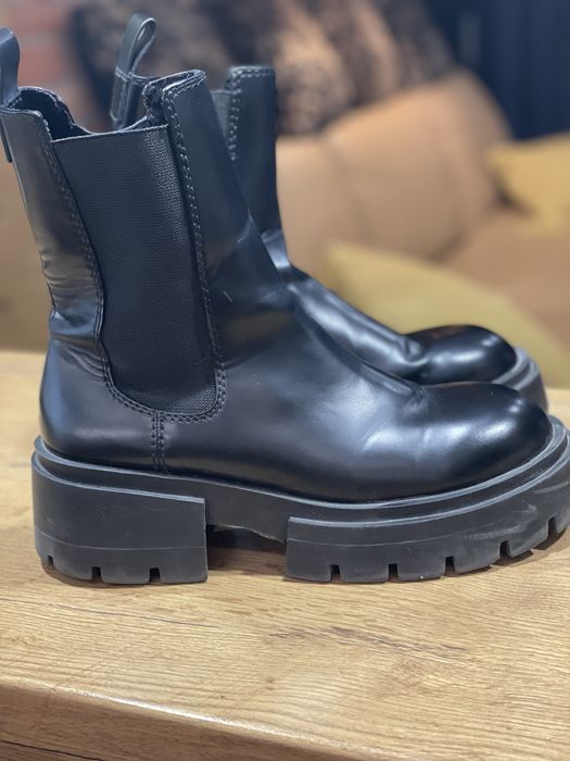 Sztyblety chunky chelsea boots 39