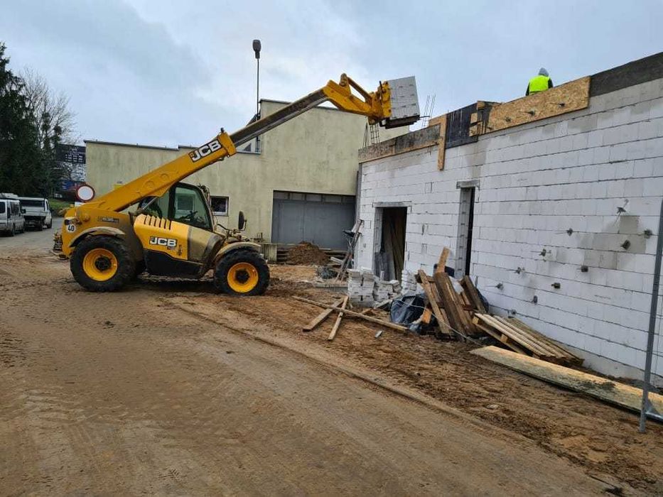 Usługi Ładowarka Teleskopowa JCB 7M,Roboty Ziemne, Prace Ziemne,