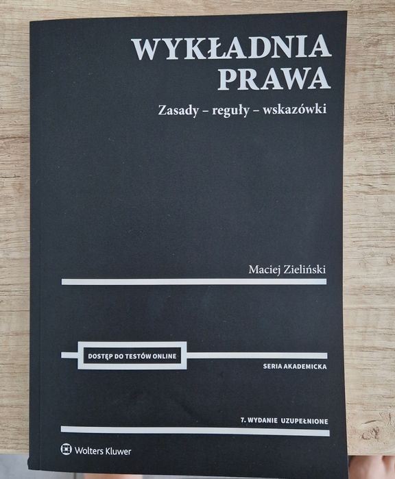 Wykładnia prawa Maciej Zieliński