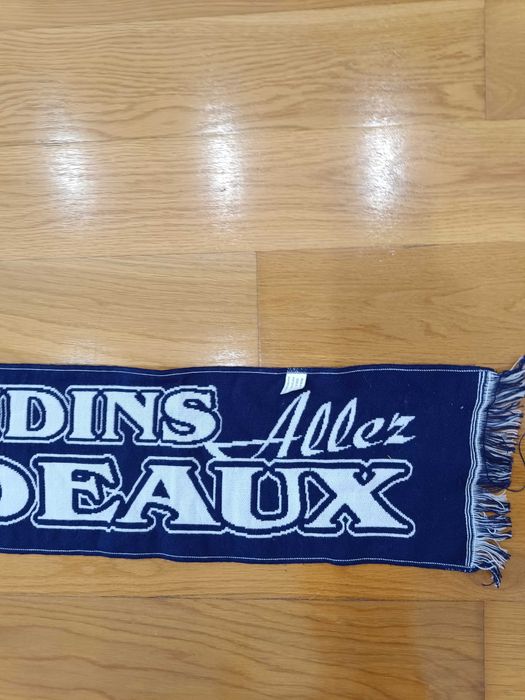 Cachecol Bordeaux futebol football lã _A030