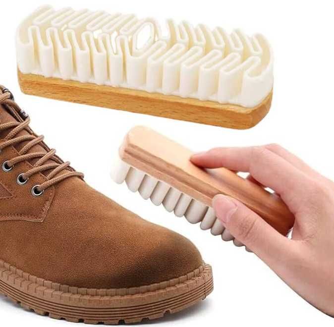 Szczotka do czyszczenia butów obuwia zamszu weluru nubuku