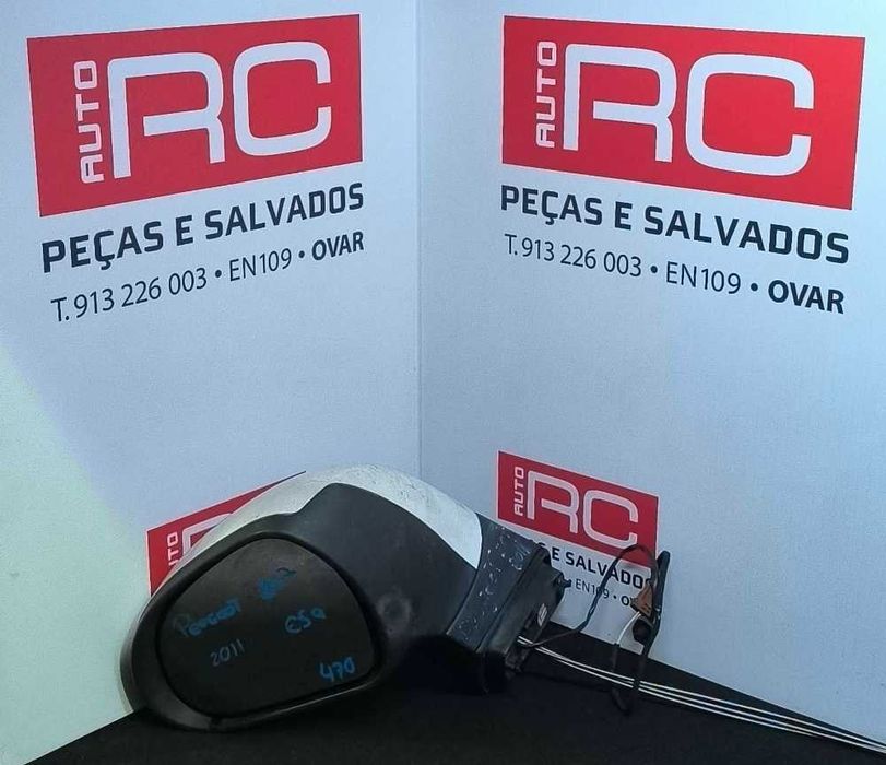 Espelho Retrovisor Esquerdo 96805881XT - PEUGEOT 207/207+