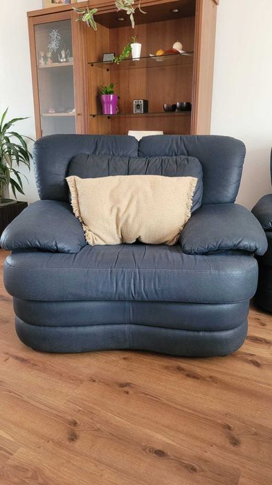 Sofás confortáveis azuis