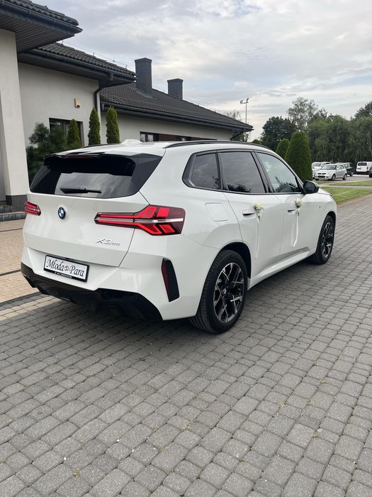 Auto do ślubu wesele białe nowe BMW X3