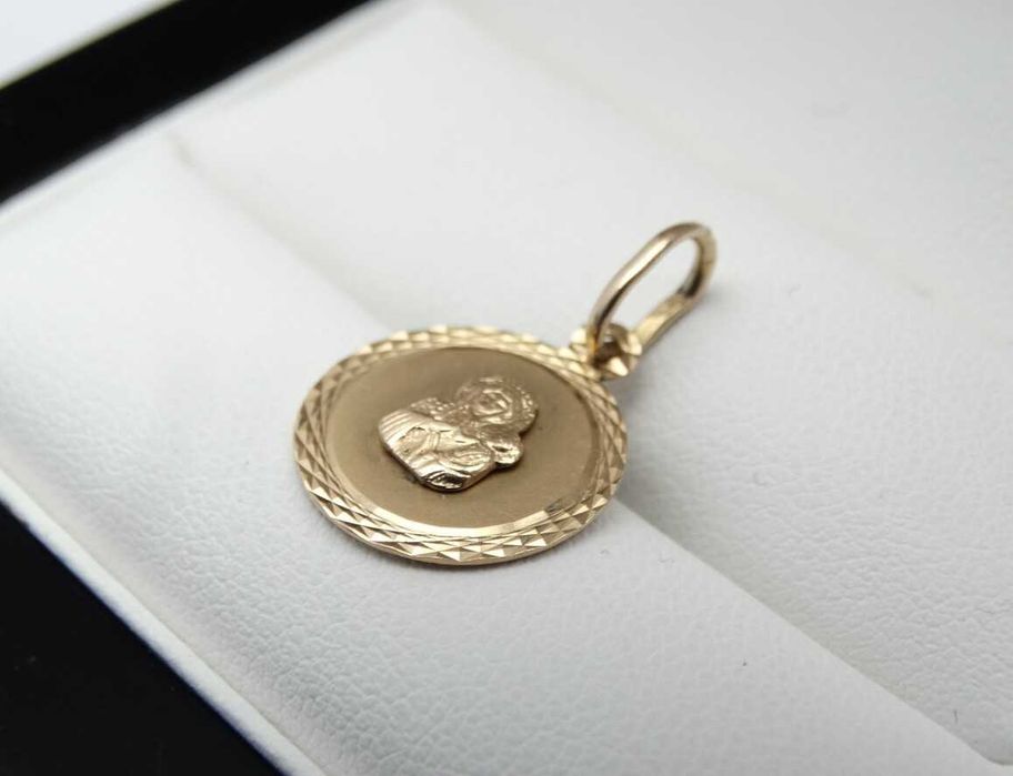 Piękna Złota Zawieszka Medalik 1,05g P585
